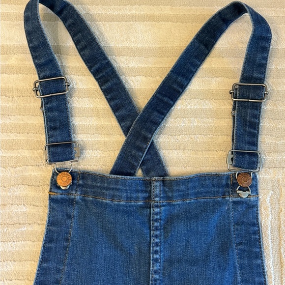 Madewell Skinny Overalls in Santiago Wash Stretch Size Medium J9203 - Picture 6 of 7